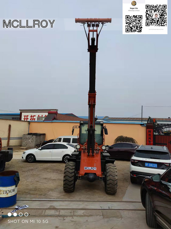 MC2500 2.5 Ton Rated Load Telescopic Front End Wheel Loader Powered By YUNNEI 4102 Turbocharged 76kw Engine