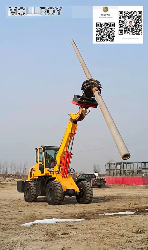 MC2500 2.5 Ton Rated Load Telescopic Front End Wheel Loader Powered By YUNNEI 4102 Turbocharged 76kw Engine