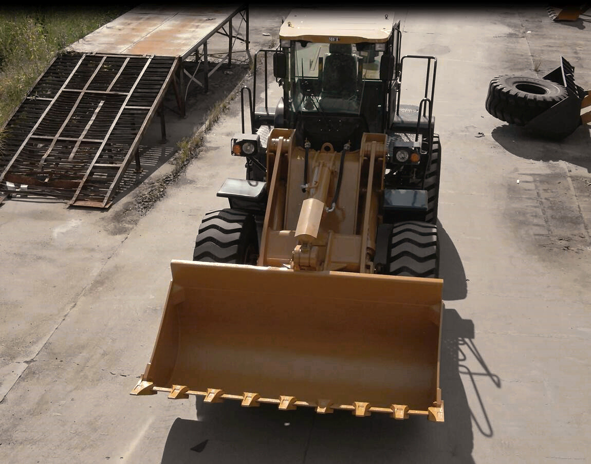 Compact Wheel Loader 5 Ton , Bucket Front End Loader 162kw Power